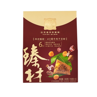 传世臻粽?100克*6真空XO酱牛肉干贝粽